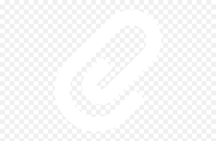 White Paper Clip Icon - White Paper Clip Icon Png Emoji,Paperlip Smiley Emoji