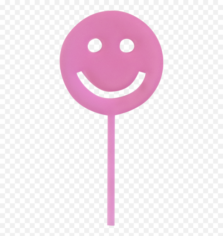 Treat Toppers - Pink Happy Face Lollipop Emoji,Emoticon Cookie Mix