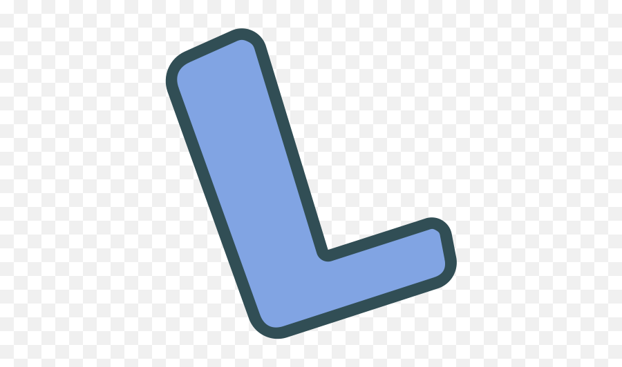 L Brand Single Letter Icon - Horizontal Emoji,What Emoticon Is Letter L