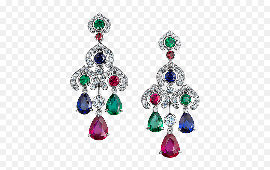 Devotion Multi - Coloured Chandelier Earrings Chandelier Earring Emoji,Faberge Emotion Bangle