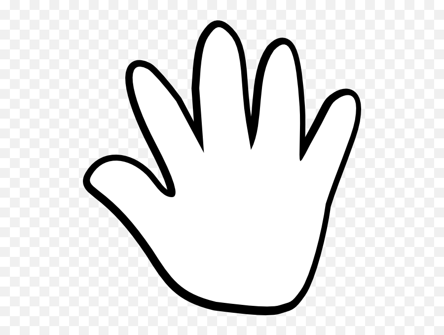 Finger Clipart High Five Finger High Five Transparent Free - Black And White Handprint Clipart Emoji,High Five Emoji
