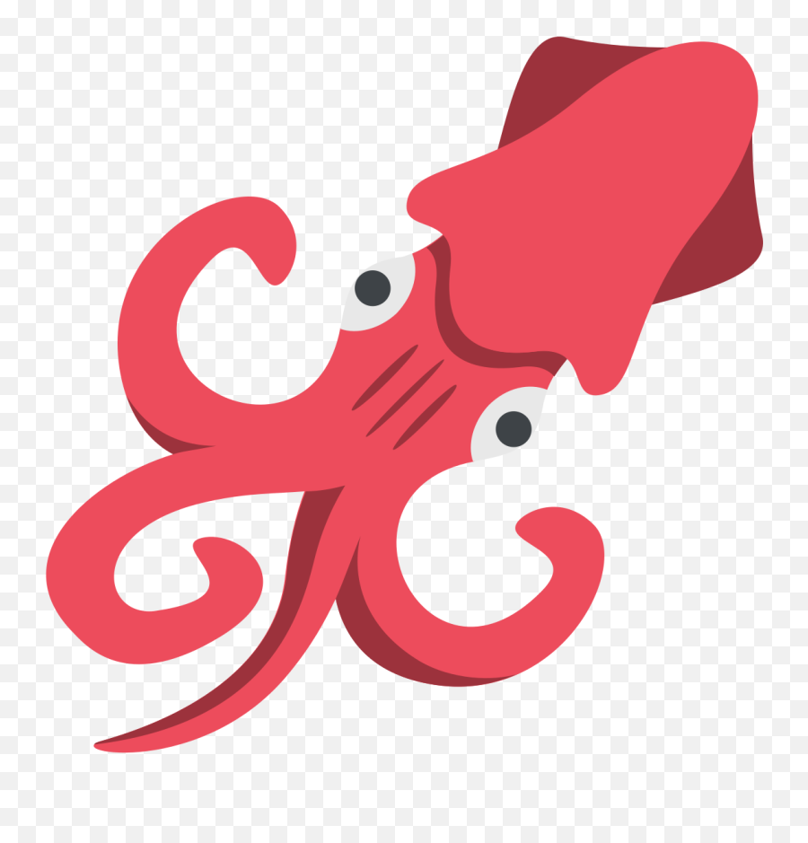 Fileemojione 1f991svg - Wikimedia Commons Squid Emoticon Emoji,Hockey Emoji Octopus