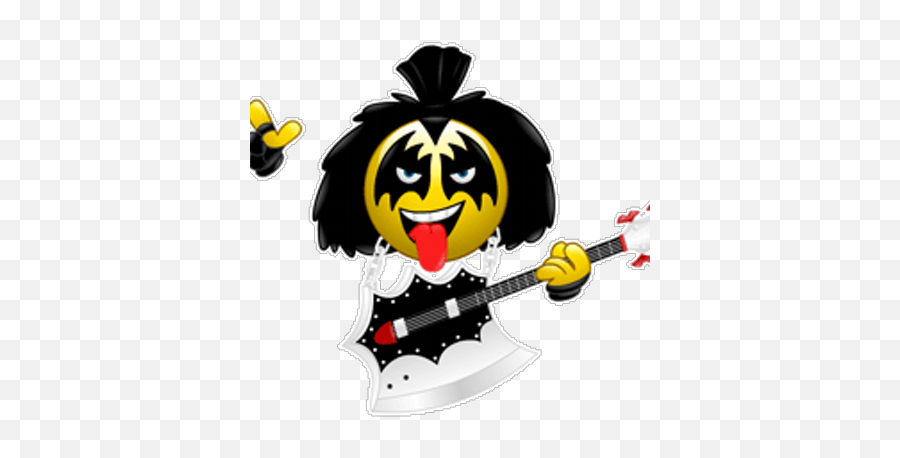 Drpado - Gene Simmons Emoji,Bass Guitar Emoticon