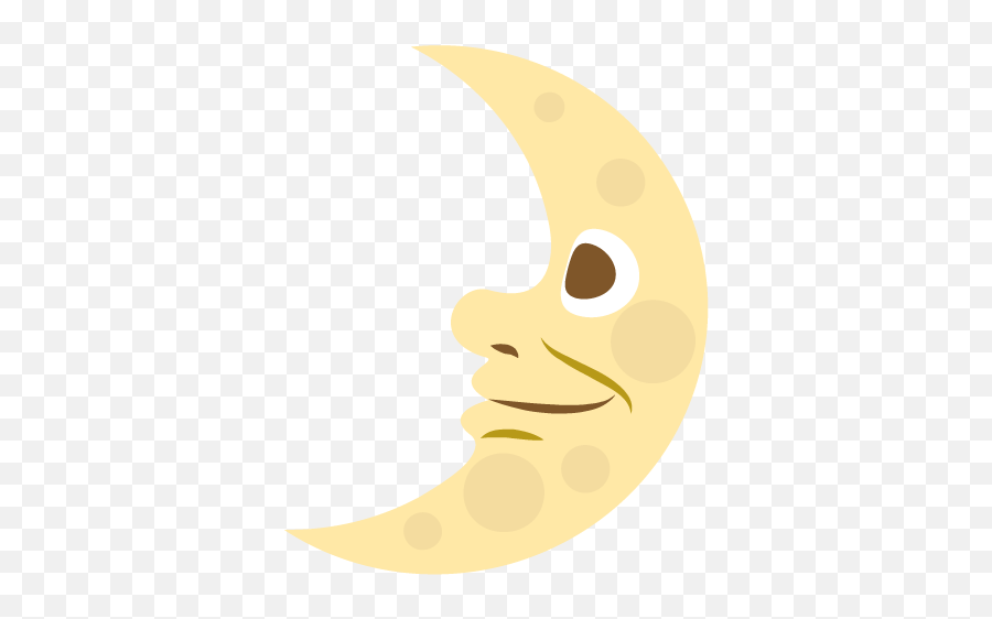First Quarter Moon With Face - Quarter Moon Face Emoji,Blue Moon Emoji