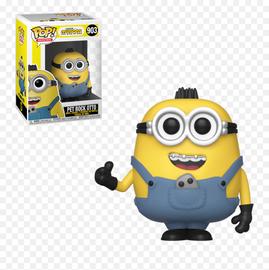 Pop Movies - Minions The Rise Of Gru 903 Pet Rock Otto Minions 2 Pet Rock Otto Funko Pop Emoji,Small Emoticon Figurine