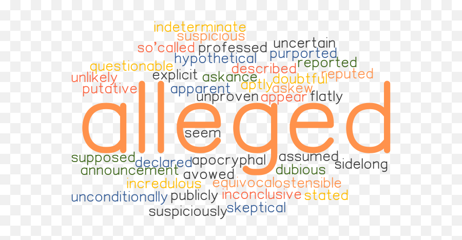 Alleged Synonyms And Related Words What Is Another Word - Dot Emoji,Suspicion Emotion