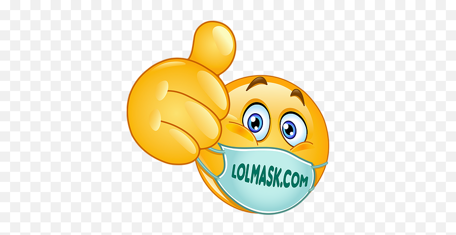 Shop Lolmaskcom - Happy Face Mask Clipart Emoji,Mask Emoji