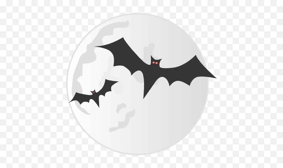 Bats Moon Icon Halloween Iconset Css Creme - Iphone Halloween Bats Emoji,Bat Emoji