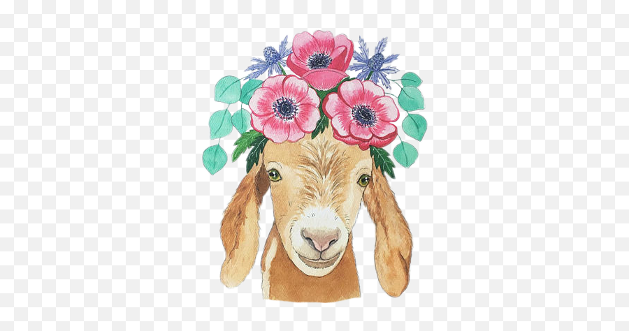 Goats Sticker Challenge On Picsart Emoji,Goat Emoji Art
