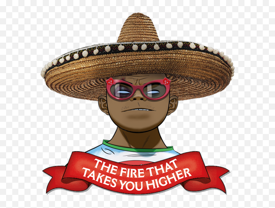 Gorillaz Present - Hobbs Hot Sauce Buy Now Emoji,Combrero Emoji