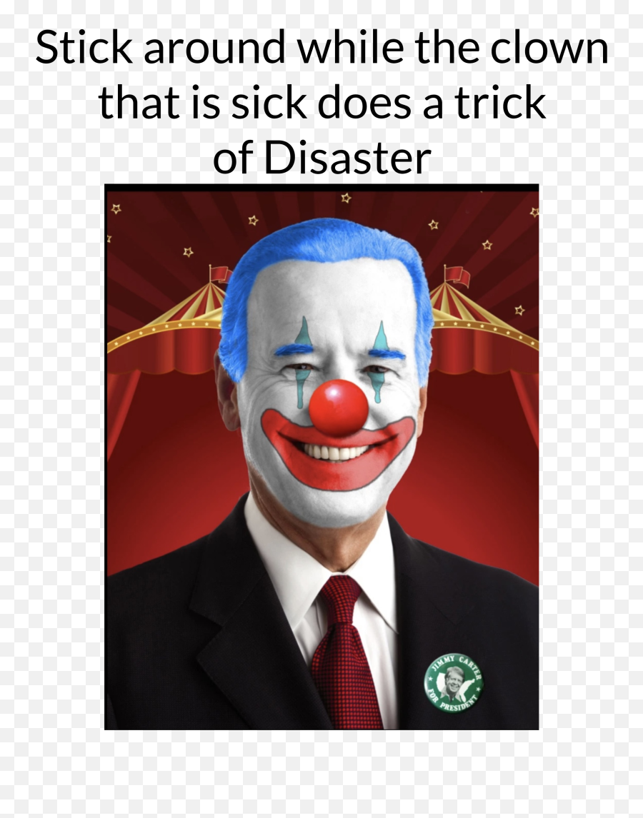 Joe Biden Clown Disaster Funny Usa Kids Tie - Dye Tshirt Emoji,Emoji Clown Meme