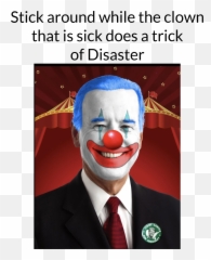 Joe Biden Clown Disaster Funny Usa Kids Tie - Dye Tshirt Emoji,Emoji Clown Meme