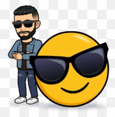 Bitmoji Emoji By Bitmoji Emoji - Sticker Maker For Whatsapp,Sunglasses Fist Emoji