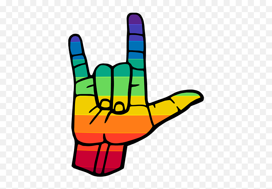 Sign Language Pride Rainbow Colors I Love You Sign Duvet Emoji,Hand Peace Sign Emoji