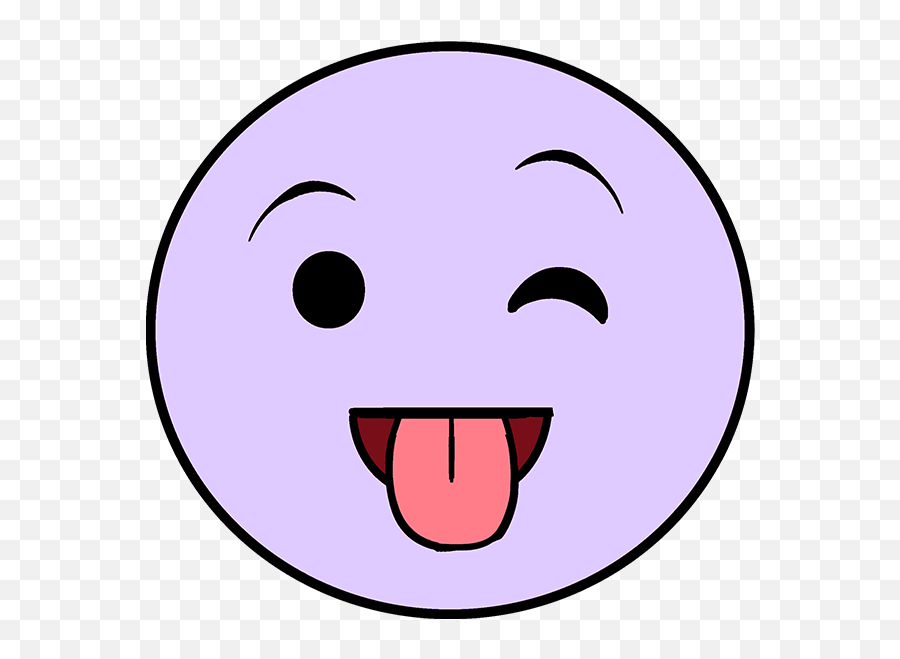 Smiley Face Clip Art Png Image With No - Tongue Out Emoji Drawing,Tongue Emoji Png