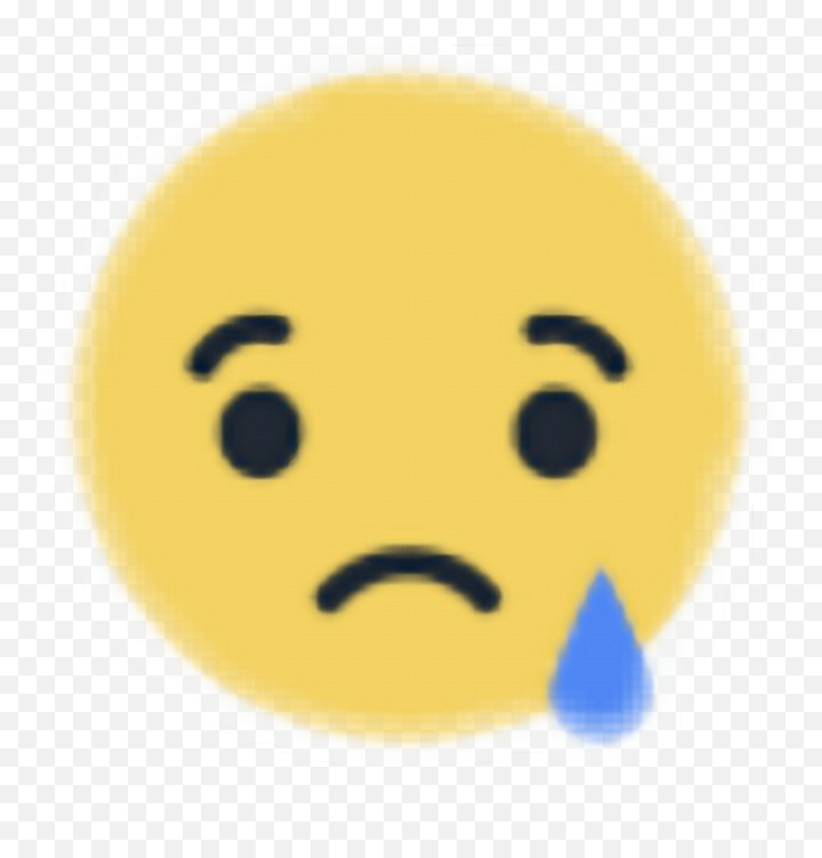 Sad Reaction Facebook Stickers Sticker - Facebook Sad Icon Emoji,Facebook Emoticon Stickers