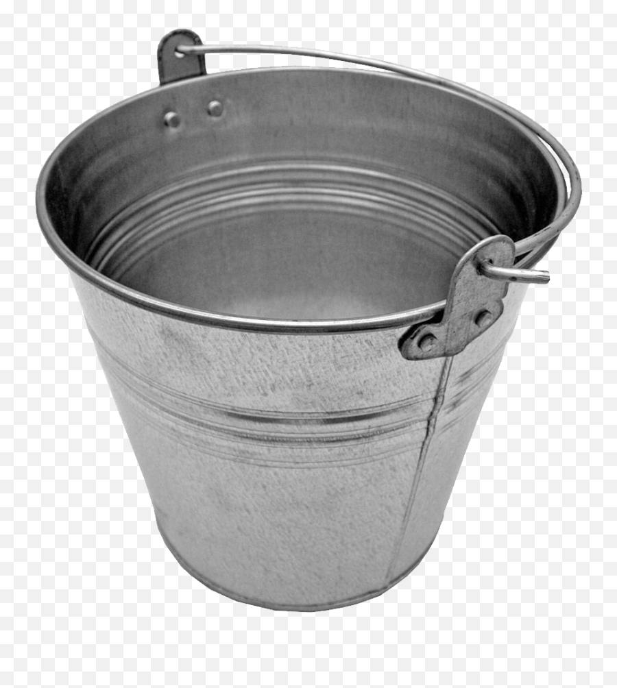 Metal Classic Bucket - Bucket With No Background Metal Bucket Transparent Emoji,Bucket Of Water Emoji