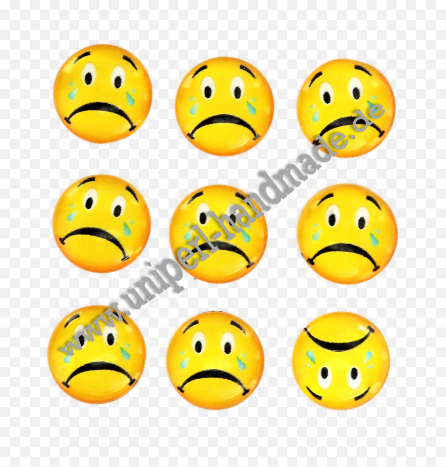 Download Hd Emoji Cabochon 14 Mm Crying Face - Face Happy,Crying Face Emoji