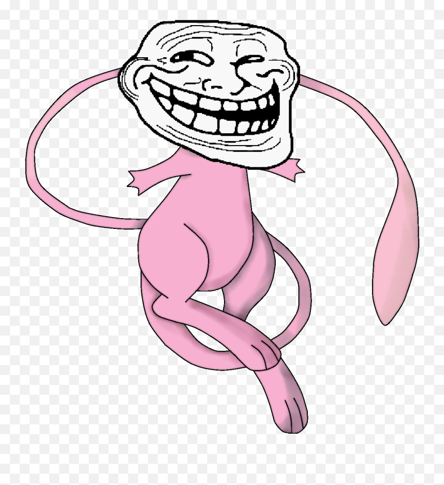 Mew By Shivaglaceon - D4883m1 Troll Face Happy Birthday Troll Face Emoji,Troll Face Emoticons