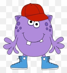 Monstros Bonitos - Cartoon Monster Wearing Clothes Emoji,Emoticons De Monstros