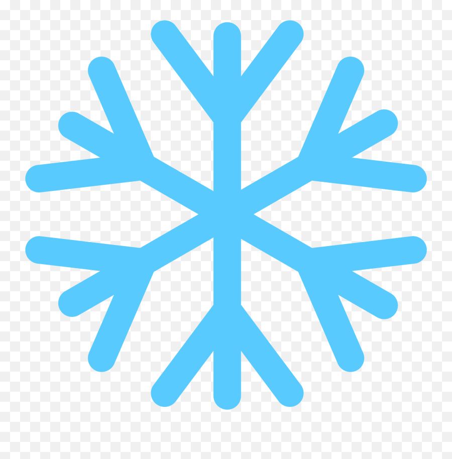 Snowflake Emoji Clipart - Snowflake Vector Black And White,Snow Flake Emoji