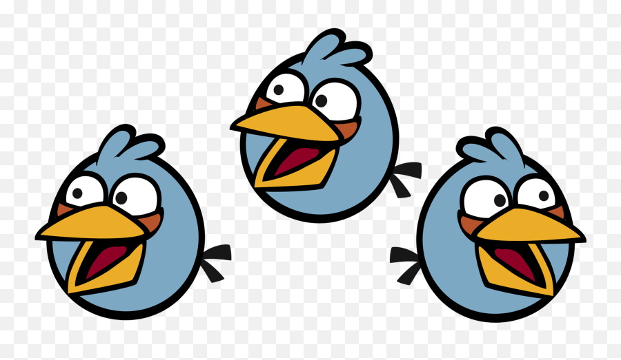 Angry Birds Game The Blues Transparent - Angry Birds Game Blue Emoji,Angry Bird Emoji