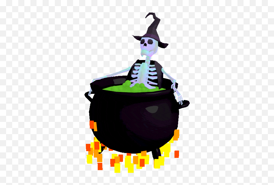 Hot Tub Halloween Sticker By Jjjjjohn Skeleton Sticker - Halloween Stickers Gif Emoji,Halloween Emoji