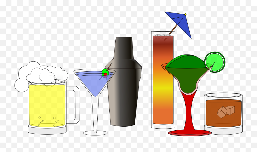 Artist - Openclipart Alcoholic Beverage Alcohol Clipart Emoji,Leering Emoticon