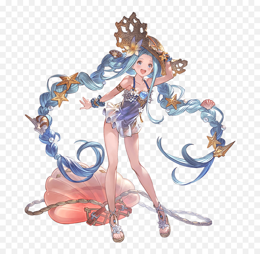 Pin - Granblue Fantasy Summer Lyria Emoji,Ojos De Angel Aveo Emotion