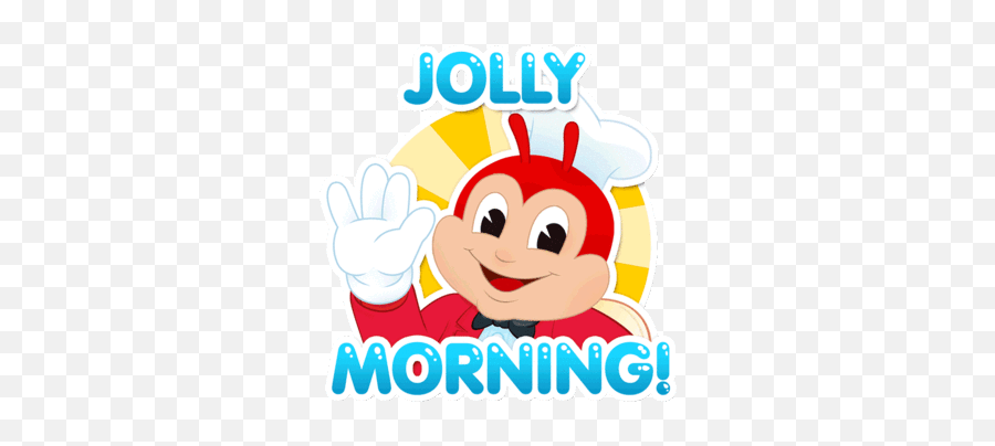 Hello Sticker For Ios Android Giphy - Good Morning Jollibee Emoji,High Five Emoji Android