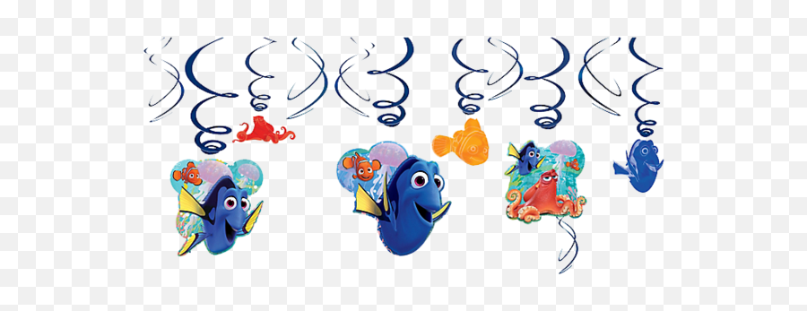 Finding Dory Swirl Decorations - Dot Emoji,Finding Nemo Emojis