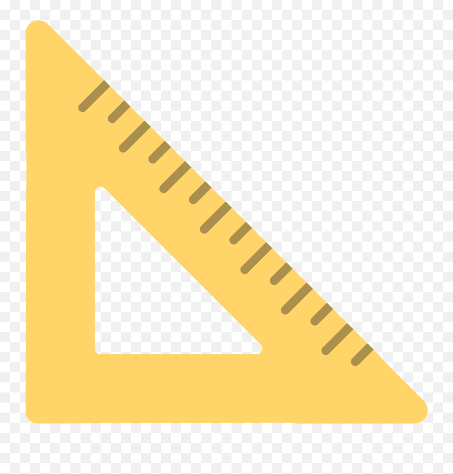 Triangular Ruler Emoji - Triangular Ruler Emoji,Triangle Emoji