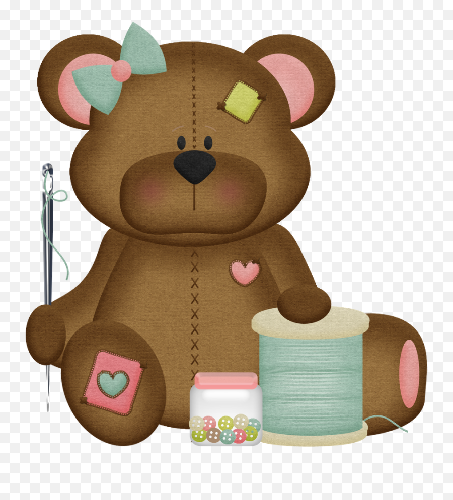 Emoji Clipart Bear Emoji Bear - Teddy Bear Sewing Clipart,Bear Emoticon