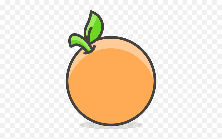 Orange Fruit Free Icon Of Another Emoji Icon Set - Outline Of Orange In Colour,Emoji Fruits