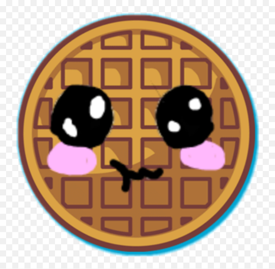 Kawaii Waffle Sticker Emoji,Have A Waffle Emoticon