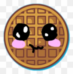 Kawaii Waffle Sticker Emoji,Have A Waffle Emoticon