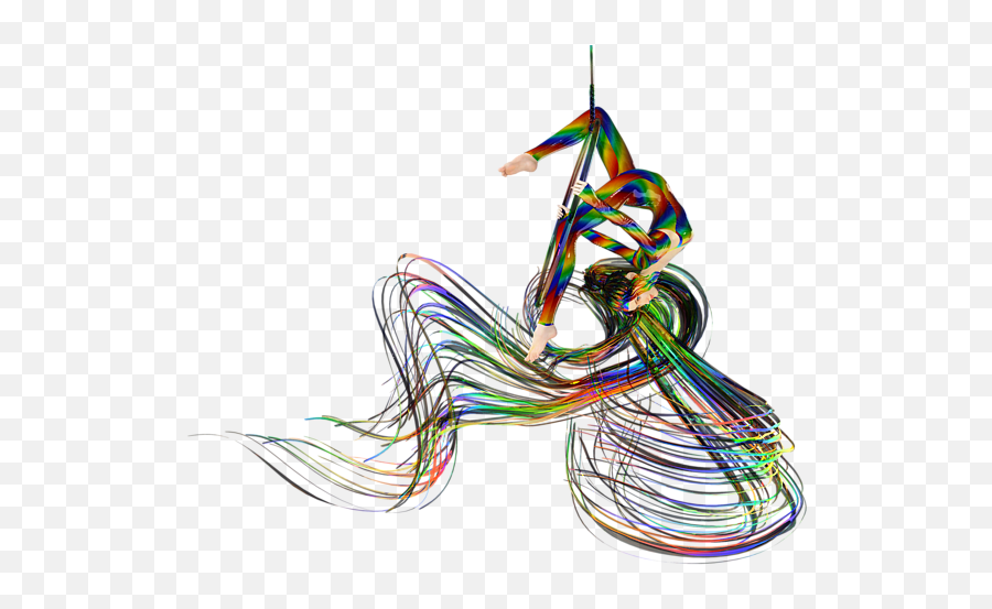 Aerial Hoop Dancing Ribbons Of Hair Png - Aerial Hoop Ribbon Hair Emoji,Emotions Portrayed In Art