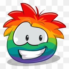 Rainbow Puffle6 - Rainbow And Gold Puffle Emoji,Arco Íris De Emojis