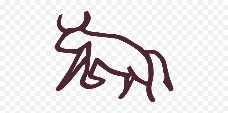 Egyptian Traditional Aggressive Bull Symbol - Transparent Egyptian Bull Symbol Emoji,Bull Emoji