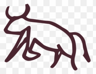 Egyptian Traditional Aggressive Bull Symbol - Transparent Egyptian Bull Symbol Emoji,Bull Emoji
