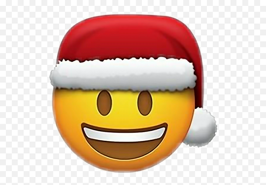 Merrychristmas Emojisticker Sticker By Janet - Emoji With Santa Hat,Merry Christmas Emoticon