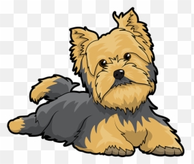Yorkiemoji - Yorkshire Terrier Cartoon Drawing,Yorkie Emoji