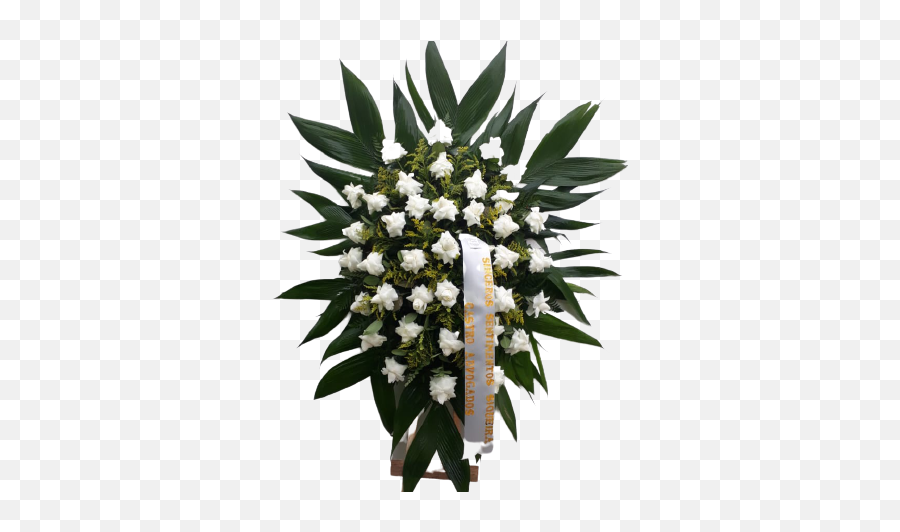 Coroa De Flores Sincera Homenagem - Crafts Hobbies Emoji,Coroas De Folres Para Velorio Em Emoji