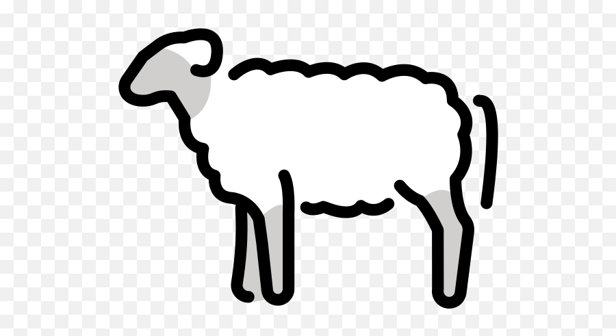 Sheep - Openmoji Emoji,Sheep Emoji