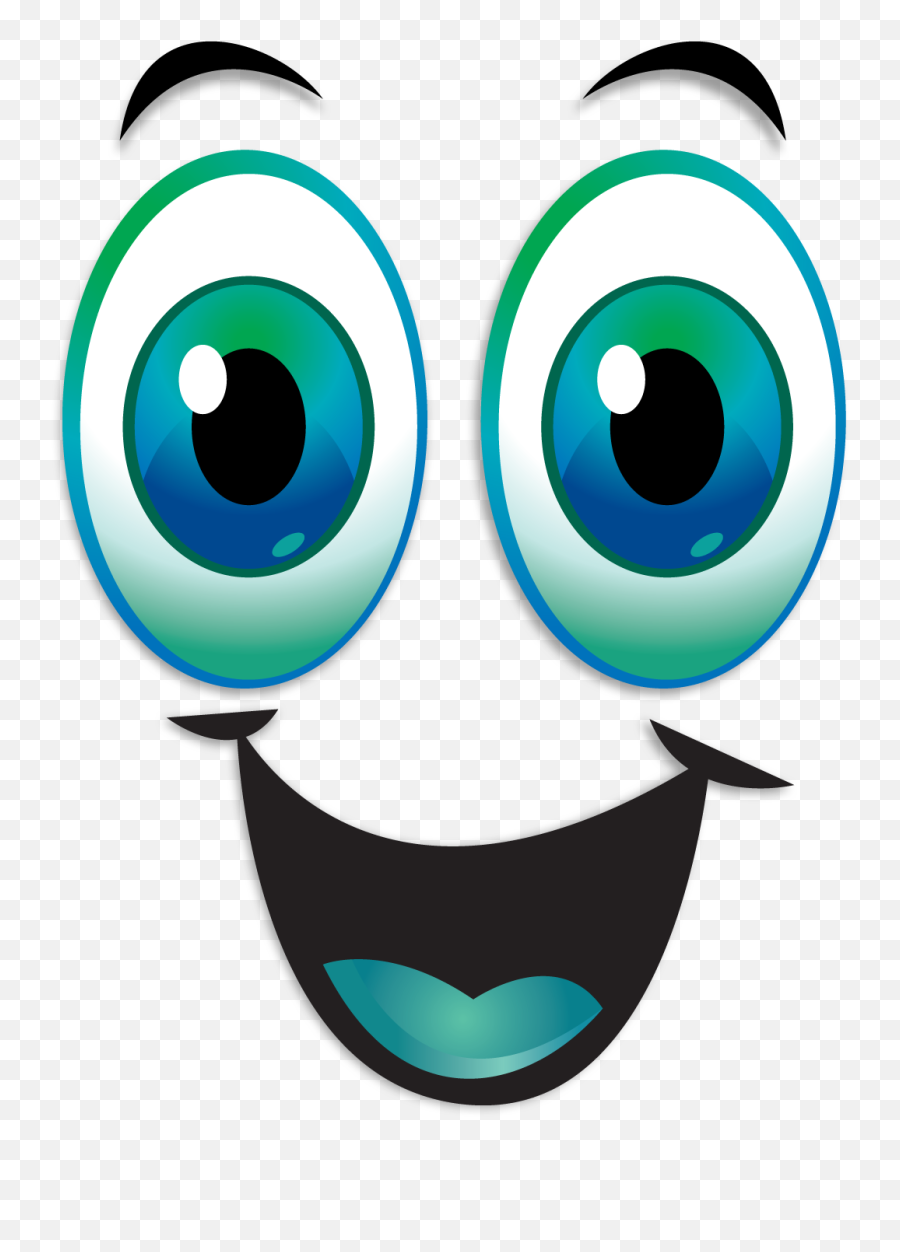 Eye Smiley Face Clip Art - Happy Eyes Clipart Emoji,Blurry Eyes Emoji