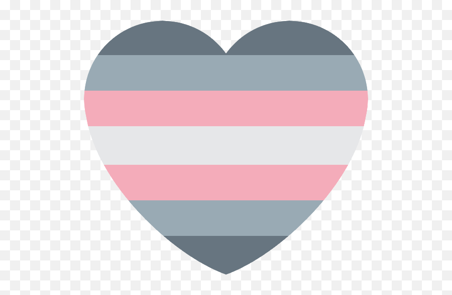 Demigirl Pride Flag Heart Emoji,Many Heart Emojis Girl