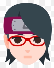 Sarada Uchiha Icon In Color Style - Icon Of Sarada Uchiha Emoji,Skype Sun With Glasses Emoji
