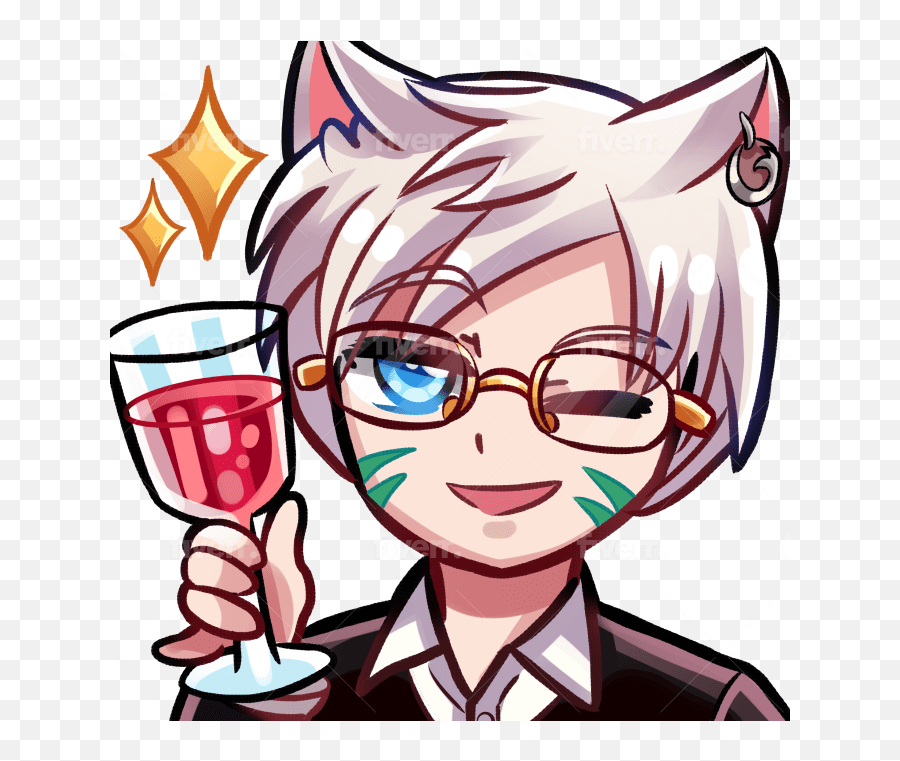 Make Custom Twitch And Discord Emoji By Ri2swardhani Fiverr - Wine Glass,Letter H Made With Emojis