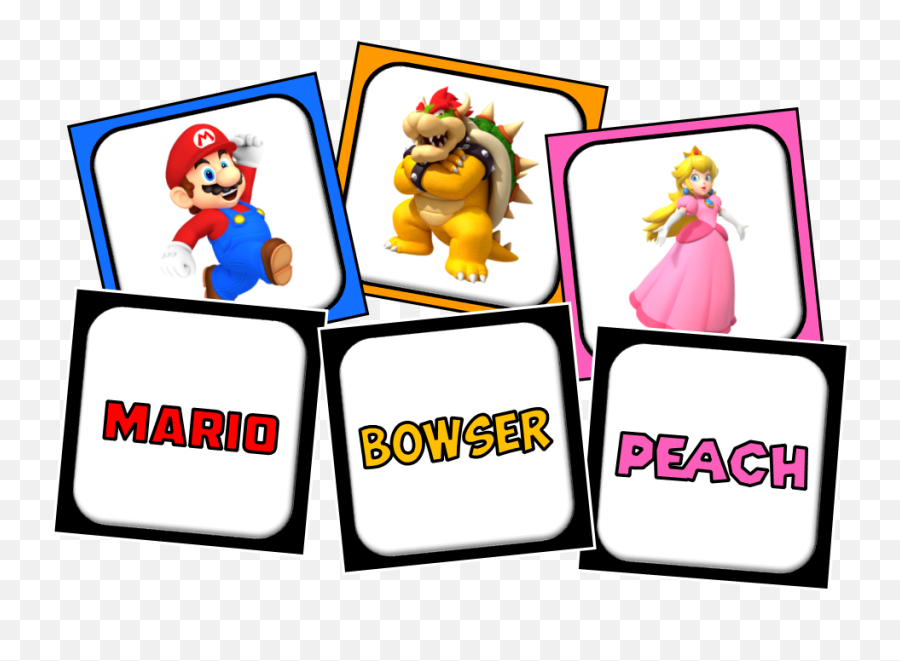 Top 10 Mario Birthday Party Games - Fictional Character Emoji,Hula Dancer Text Emoticon