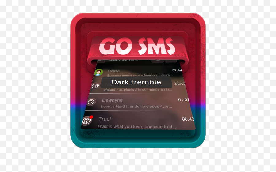 Dark Tremble Sms Art 13 Apk Download - Comjbgosmstheme Portable Emoji,Go Sms Emojis
